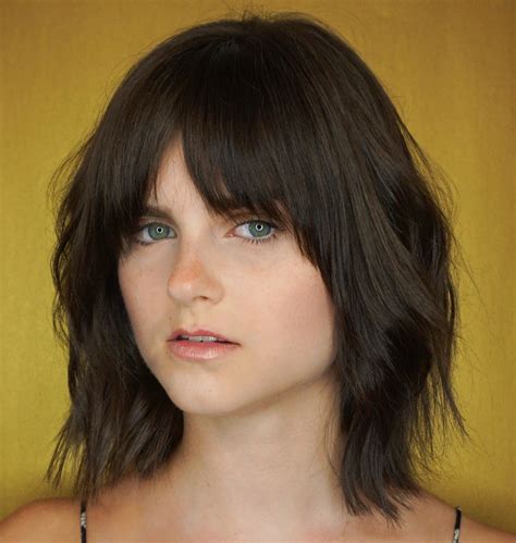 Pictures Of Bangs Hairstyle For Square Face
